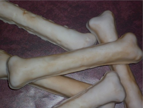 Halloween Bone Shaped Sugar Cookie Party Favors Order of One Dozen